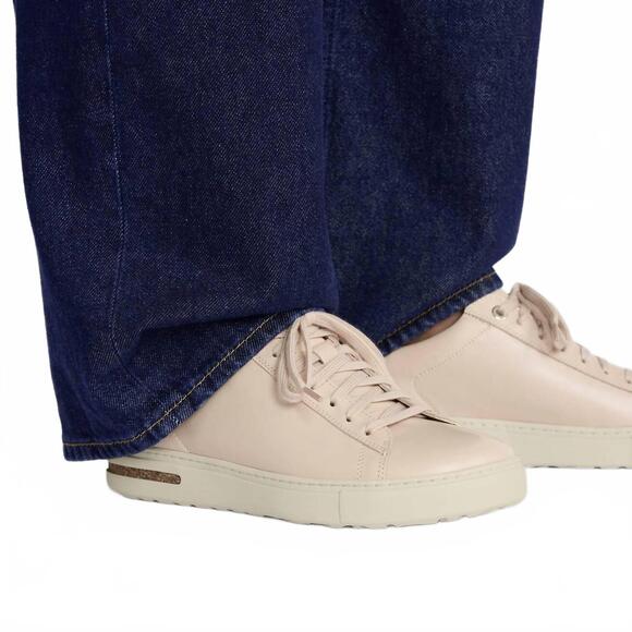 NEW BIRKENSTOCK women's bend low leather sneakers - narrow in new beige - Picture 7 of 8